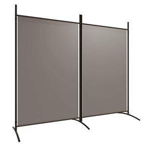 vidaXL Sobna pregrada s 2 panela antracit 175 x 180 cm od tkanine