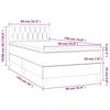 vidaXL Box spring krevet s madracem tamnoplavi 90x190 cm bar&scaron;unasti