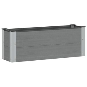 vidaXL Povi&scaron;ena vrtna gredica Siva 100 x 30 x 36 cm
