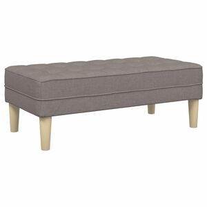 vidaXL klupa Sivo-smeđa 113 x 57 x 39 cm tkanina