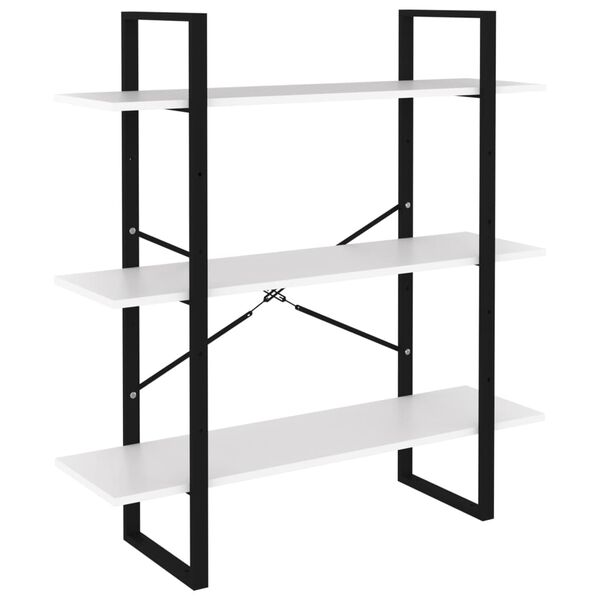 vidaXL Ormarić za knjige bijeli 100 x 30 x 105 cm konstruirano drvo