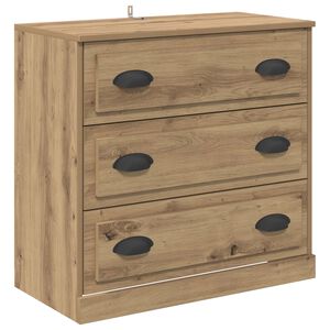vidaXL Kreveta Umjetnički hrast 70 x 35,5 x 67,5 cm Konstruirano drvo