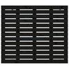 vidaXL Zidno uzglavlje crni 96x3x91,5 cm od masivne borovine
