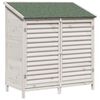 vidaXL Vrtna &Scaron;upa Bijela 106 x 56 x 113,5 cm Čvrsto drvo jele