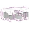 vidaXL 7-dijelni set vrtnih sofa od poliratana s jastucima bež