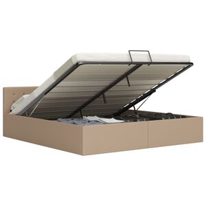 vidaXL Hidraulični okvir za krevet od umjetne kože boja kave 160x200 cm