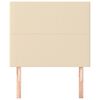 vidaXL Uzglavlje krem boje 100x5x118/128 cm tkanina