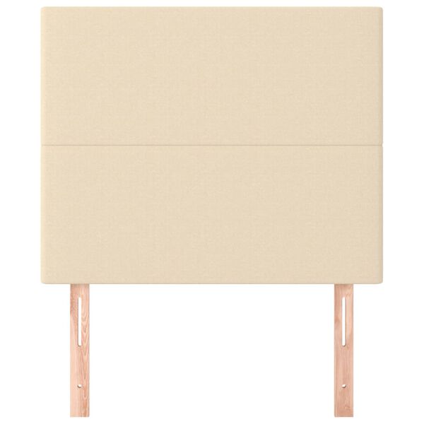 vidaXL Uzglavlje krem boje 100x5x118/128 cm tkanina