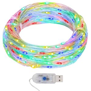 vidaXL LED mikro rasvjetni lanac 40 m 400 LED &scaron;areni 8 funkcija