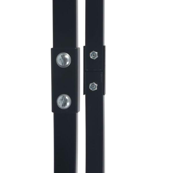 vidaXL Stalak za drva za ogrjev crni 80 x 25 x 100 cm čelični