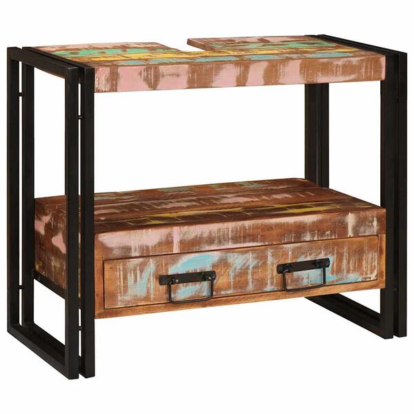 vidaXL Ormarić toaletnog stolića &Scaron;areni Čvrsto drvo iz reciklaže