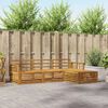 vidaXL Set vanjskih sofa 4 pcs Prirodna Čvrsto drvo akacije