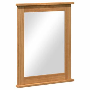 vidaXL Ogledalo VIGO Medeno smeđa 55,5 x 5 x 70 cm Masivna borovina