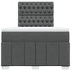 vidaXL Krevet box spring s madracem tamnosivi 120 x 190 cm tkanina