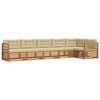 vidaXL Set vanjskih sofa 6 kom. Prirodna i bež