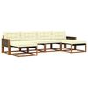 vidaXL Set vanjskih sofa s jastukom 6 pcs Prirodna i krem