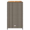 vidaXL Cabinet s policom Siva 70 x 50 x 87 cm Poliester i Roly Rattan