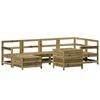 vidaXL 7-dijelni set vrtnih sofa od impregnirane borovine