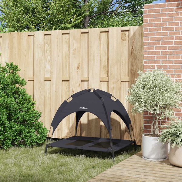 vidaXL Krevet za psa Crna 92 x 77 x 82,5 cm Čelik