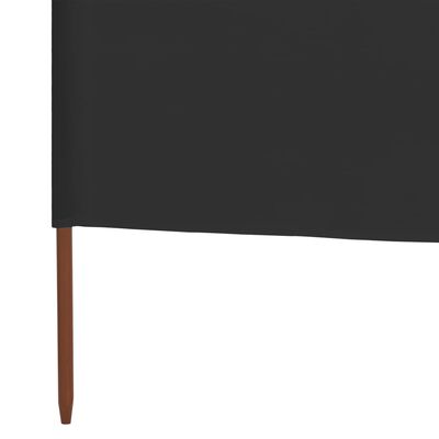 vidaXL Vjetrobran s 3 panela od tkanine 400 x 160 cm antracit