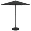 vidaXL Vrtni Parasol s Podnožjem Pravokutni 2,3 x 2,3 m Poliester