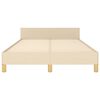 vidaXL Okvir kreveta bez madraca krem 120x190 cm od tkanine