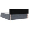 vidaXL Krevet s od storage s madracem Tamno siva 90 x 200 cm