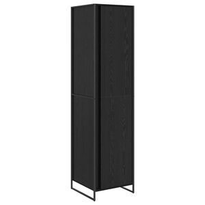 vidaXL Ormar Crni hrast 50 x 50 x 200 cm Konstruirano drvo