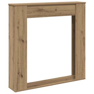 vidaXL Okvir za kamin boja hrasta 100x20x100 cm od konstruiranog drva