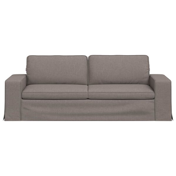 vidaXL Sofa Sivo-smeđa