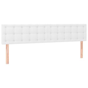 vidaXL Uzglavlja bijela 160x5x78/88 cm od umjetne kože