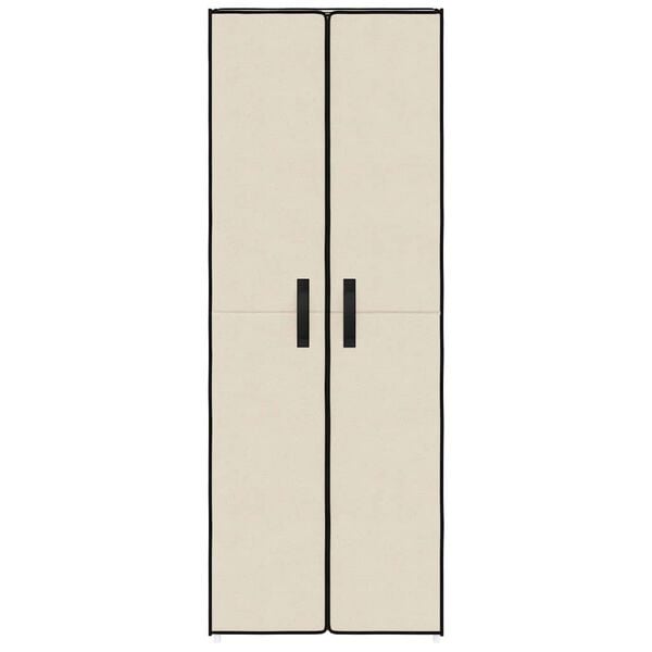 vidaXL Ormarić za cipele krem 60 x 30 x 166 cm od tkanine