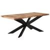 vidaXL Blagovaonski stol od masivnog grubog drva manga 180x90x76 cm