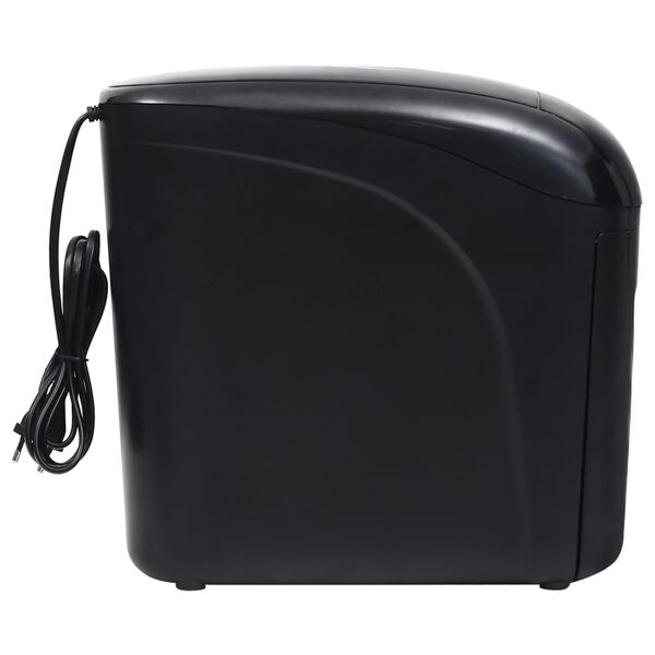 vidaXL Uni&scaron;tavač papira 10 listova mikrorez crni