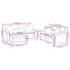 vidaXL 3-dijelni set sofa s jastucima smeđesivi od mikrovlakana