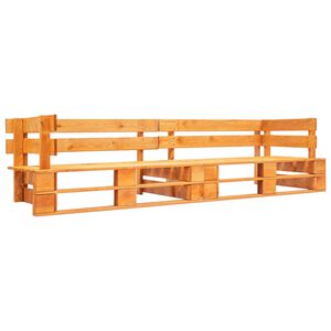 vidaXL Vrtni dvosjed od paleta boja meda drveni