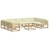 vidaXL Set vanjskih sofa 10 kom. Bijela i krem