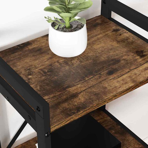 vidaXL Polica Dimljeni hrast 40 x 30 x 50 cm Konstruirano drvo