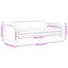 vidaXL Dnevni krevet s madracem svjetlosivi 80 x 200 cm od tkanine