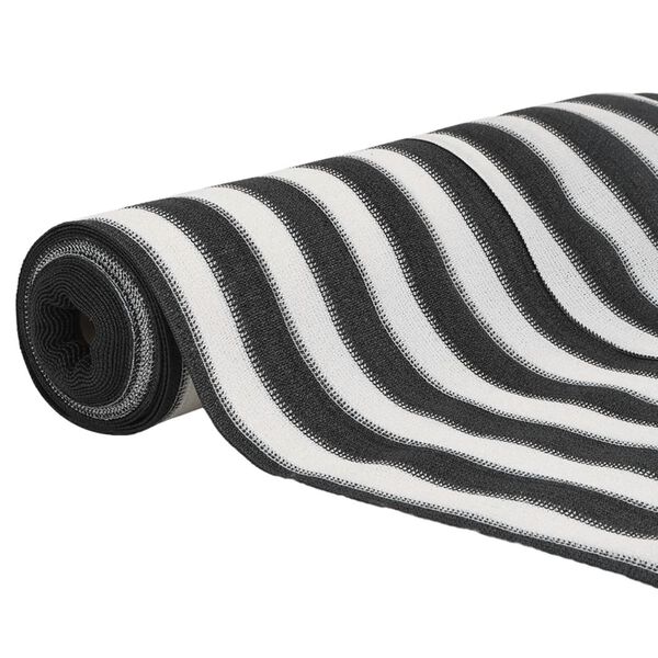 vidaXL Mreža za privatnost antracit-bijela 1,5 x 10 m HDPE 150 g/m²