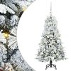 vidaXL Umjetno božićno drvce s nogom s stalakom Bijelo 120 cm PE i PVC