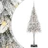vidaXL Božićno drvce s 300 LED svjetlima Bijelo 210 cm PE i čelik