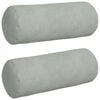 vidaXL Valjkasti jastučići 2 pcs Svijetlo siva &Oslash; 15 x 40 cm
