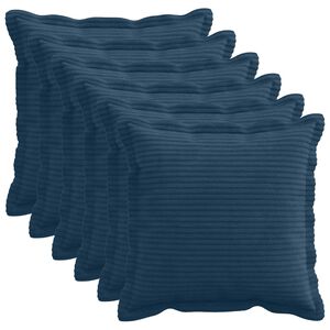 vidaXL Presvlaka za jastuk 6 kom. HOUTEN Mornarsko plava 30 x 30 cm