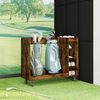 vidaXL Golf ormar s kotačem Jednobojno Dimljeni hrast 120 x 45 x 98 cm