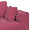vidaXL Sofa s jastukom Vinska crvena 250 x 77 x 76 cm Baršun