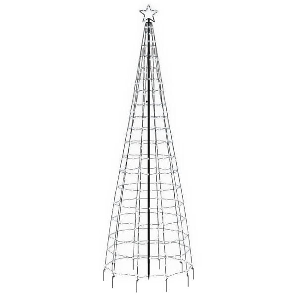 vidaXL LED božićno drvce sa šiljcima 570 LED hladno bijelo 300 cm