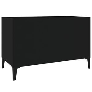 vidaXL Ormarić za ploče crni 74,5 x 38 x 48 cm od konstruiranog drva
