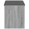 vidaXL Klupa za hodnik s jastukom Sivi Sonoma 63 x 38 x 45 cm