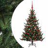 vidaXL Umjetno božićno drvce s kuglicom 120 cm 150 LED lampica